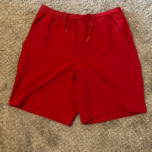 Red Lululemon Pace Breaker 9” Lined Shorts